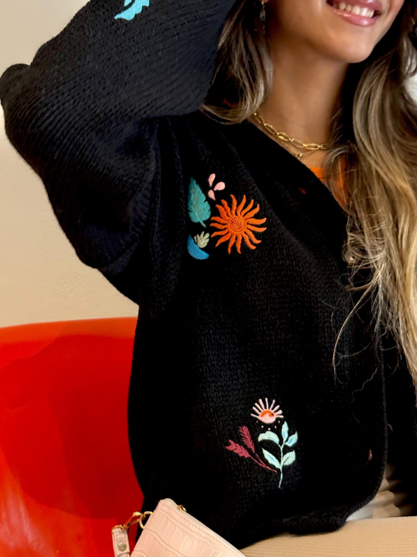 Black Knit Cardigan