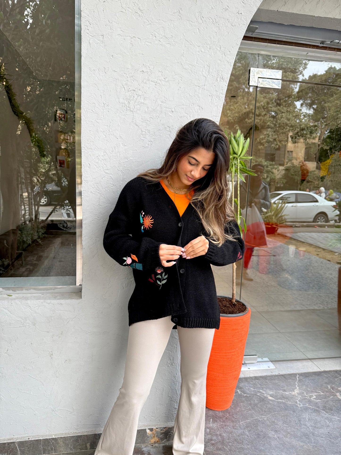 Black Knit Cardigan
