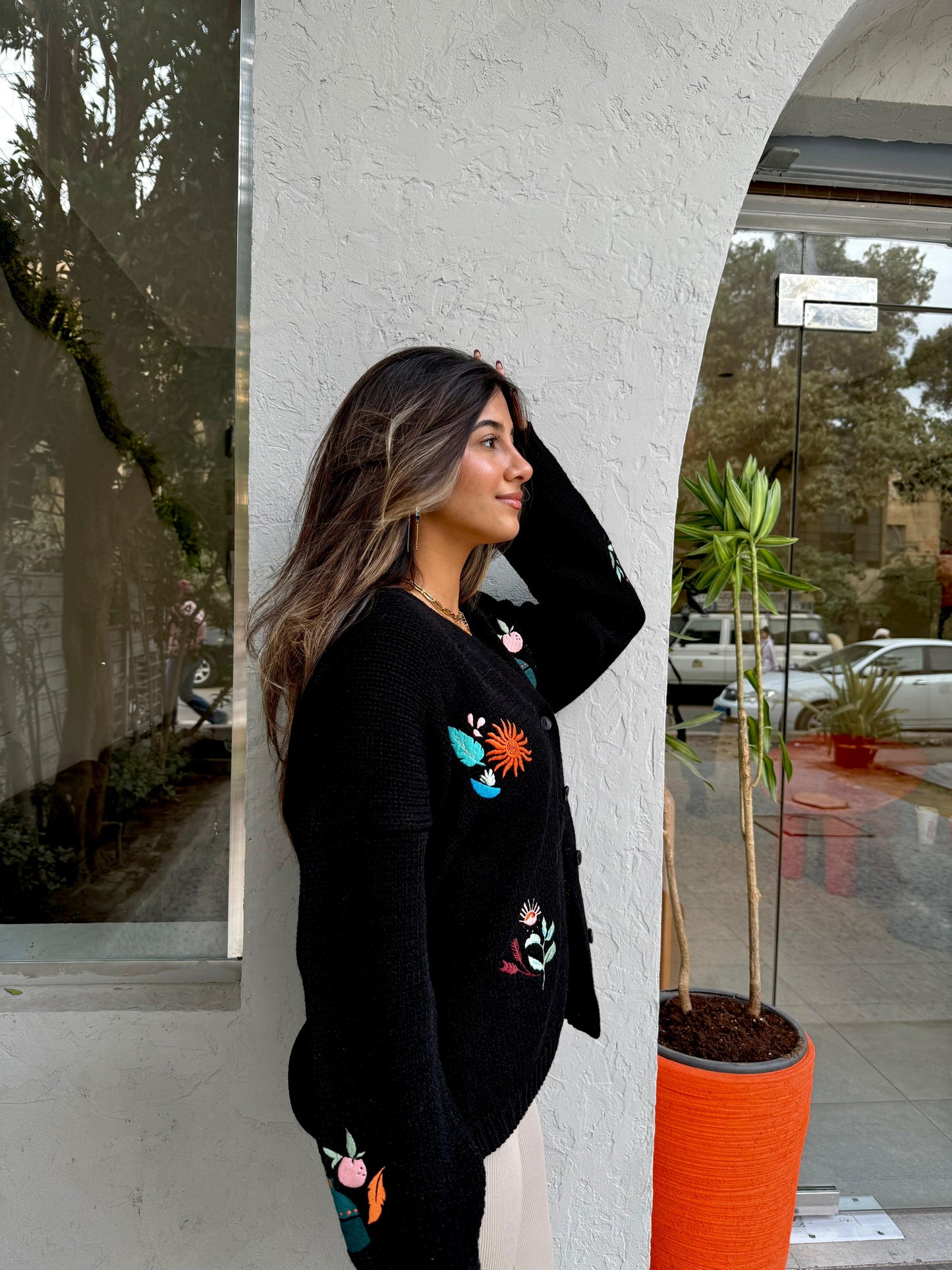 Black Knit Cardigan