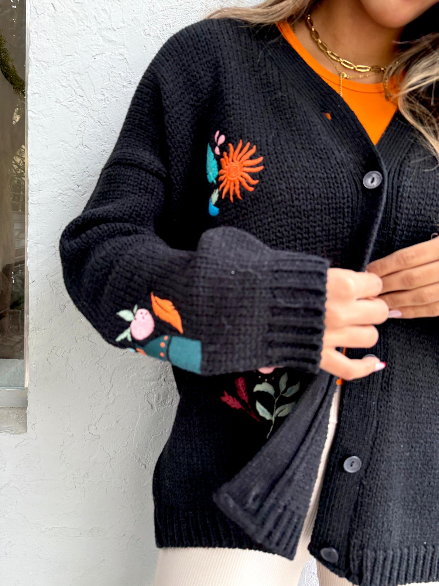 Black Knit Cardigan