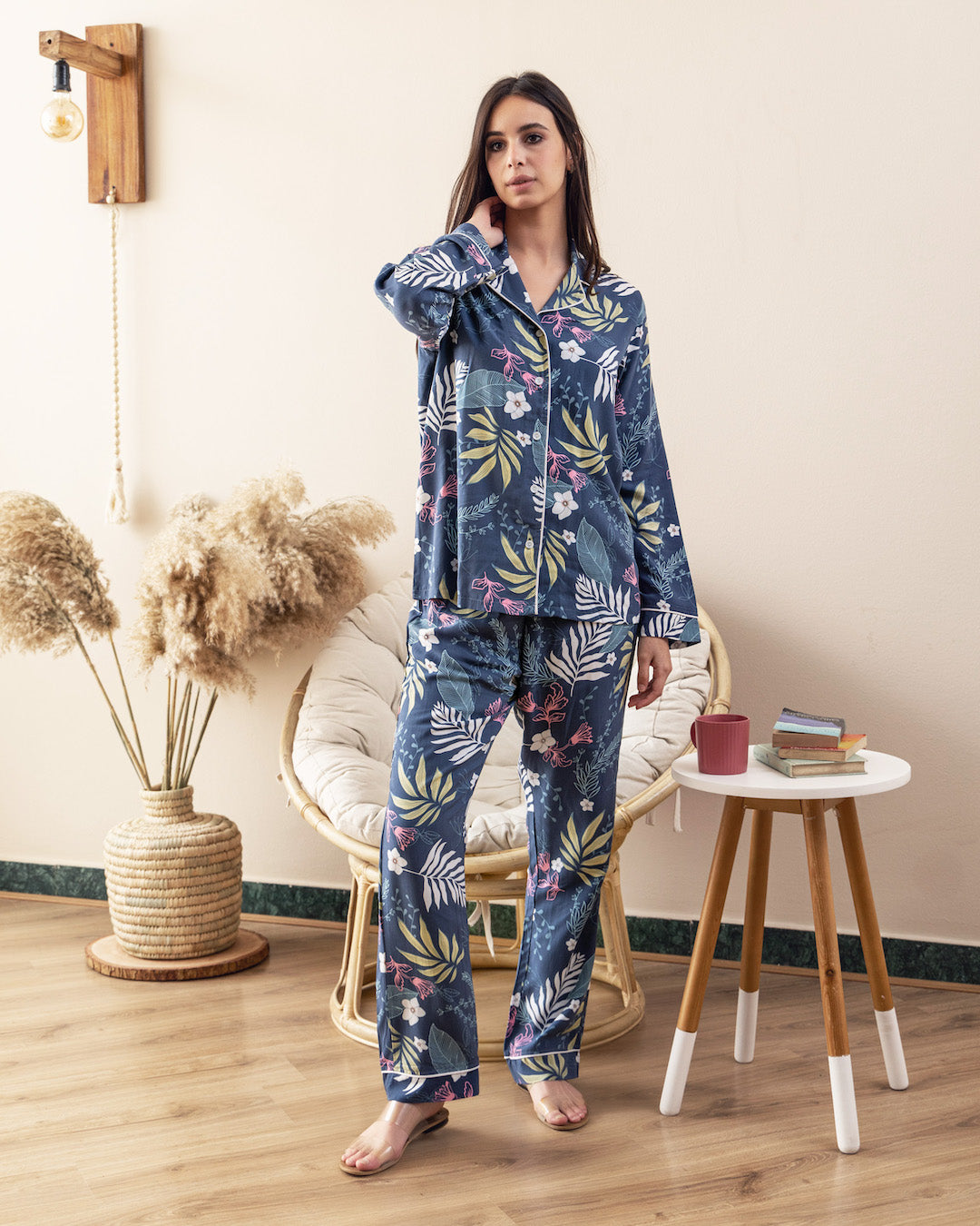 Floral Buttoned PJ