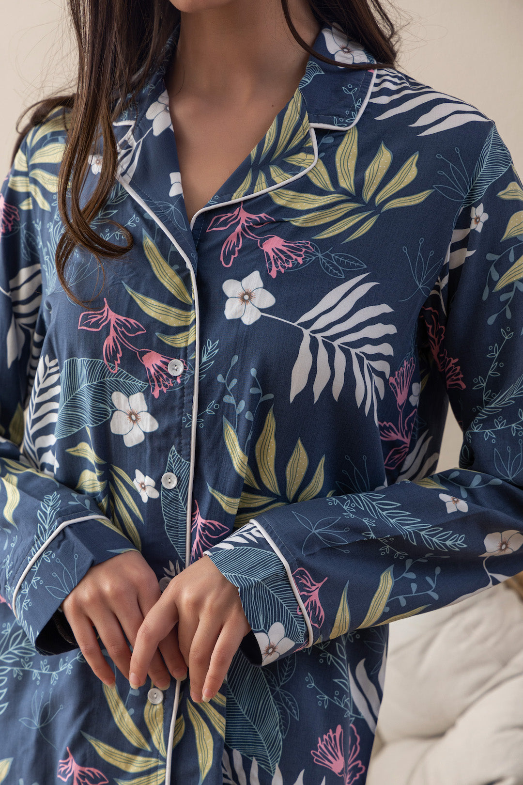 Floral Buttoned PJ