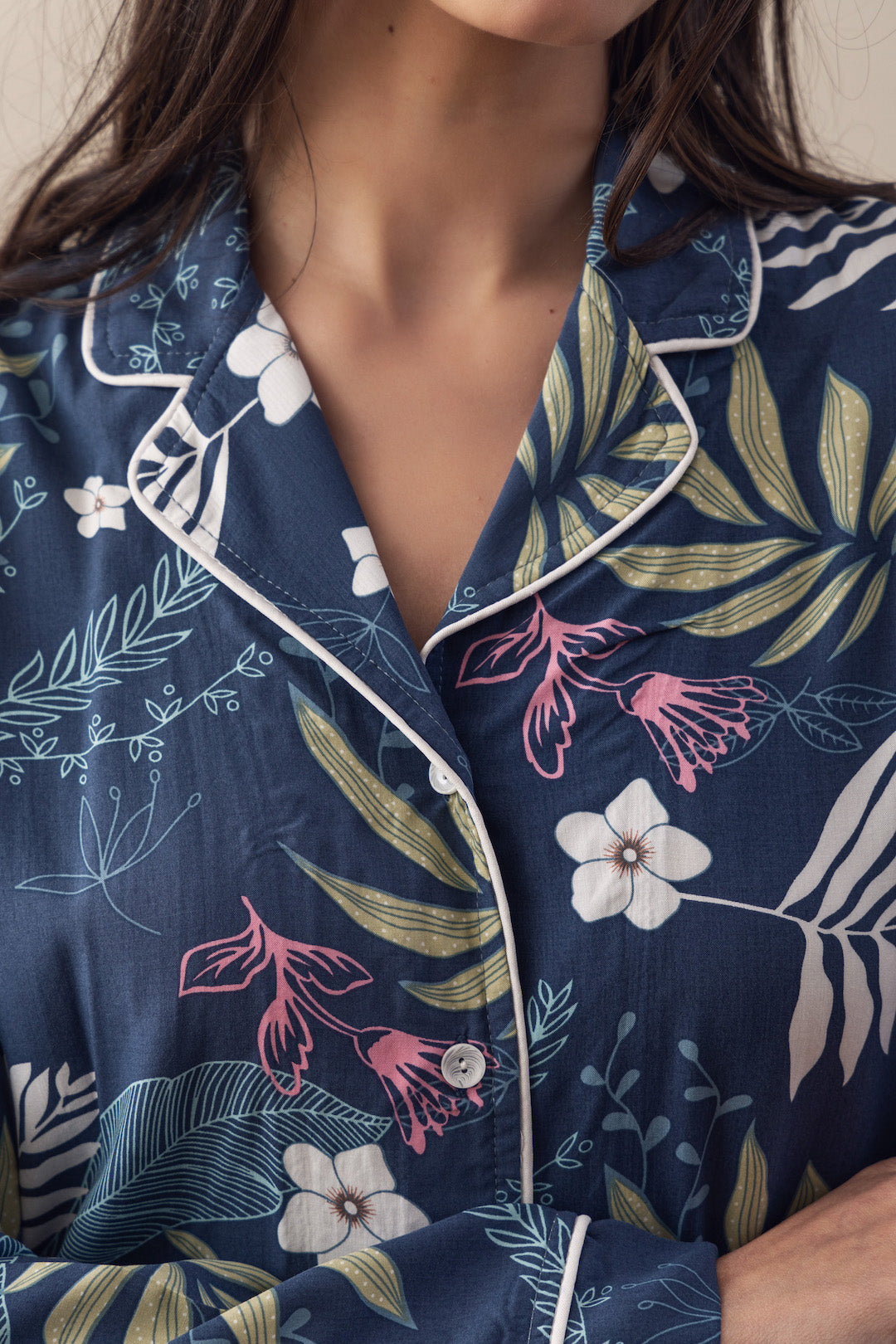 Floral Buttoned PJ