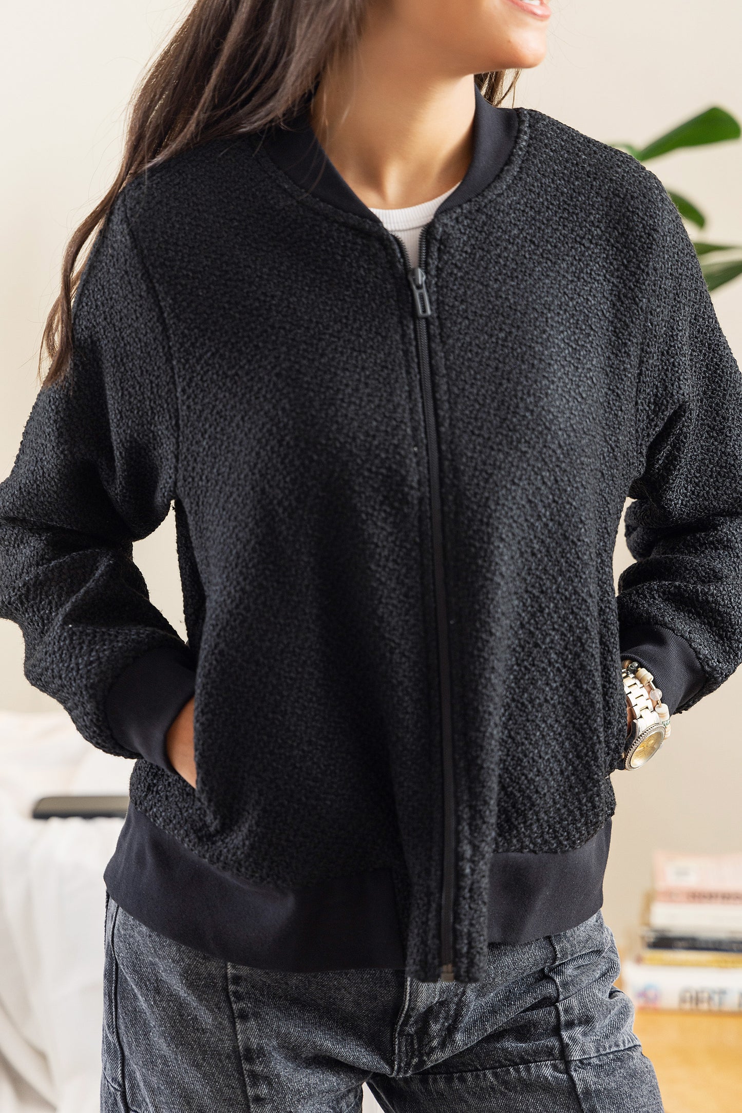 Zipper Black Jacket