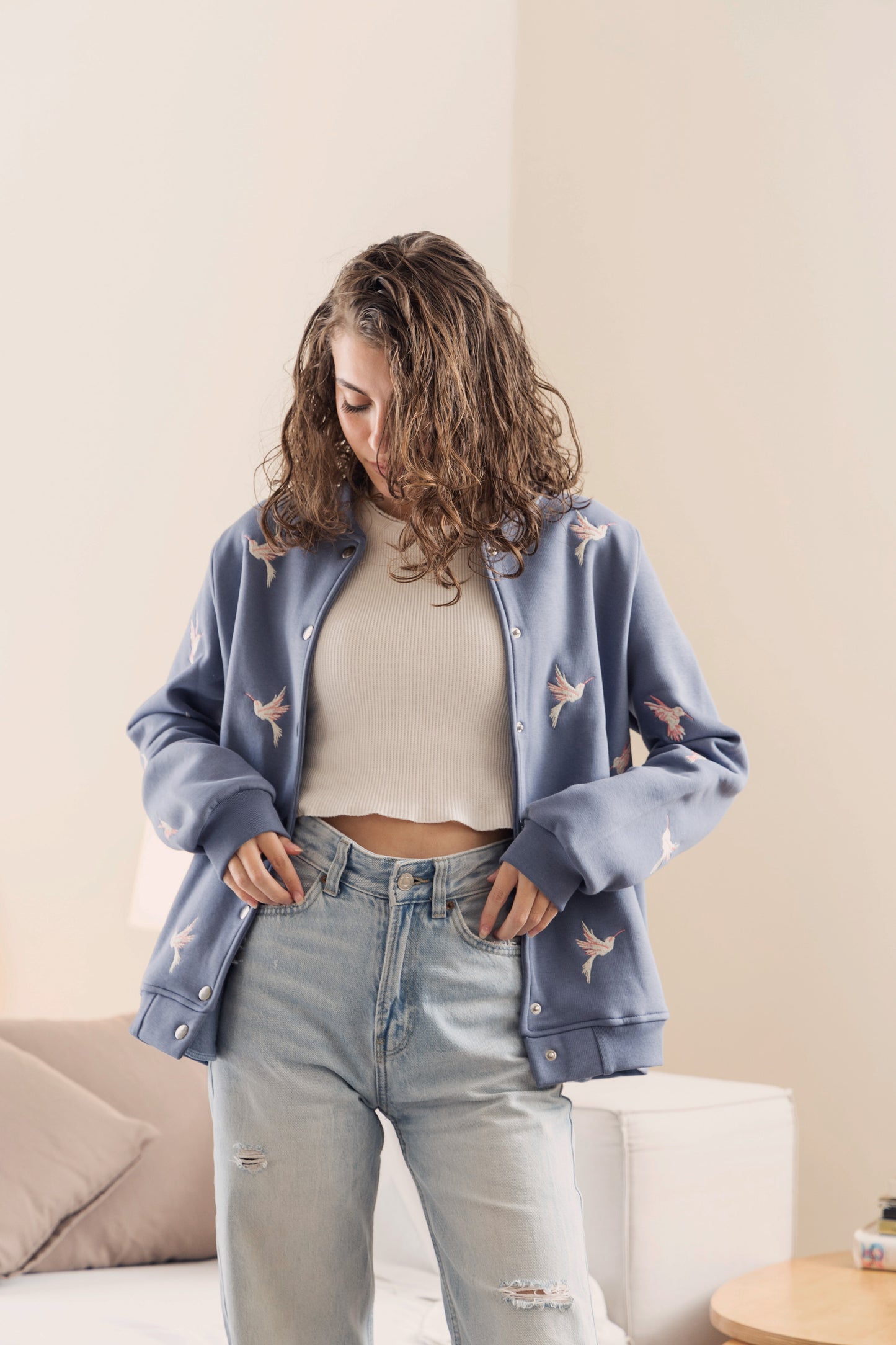 Bomber Jacket - Light indigo