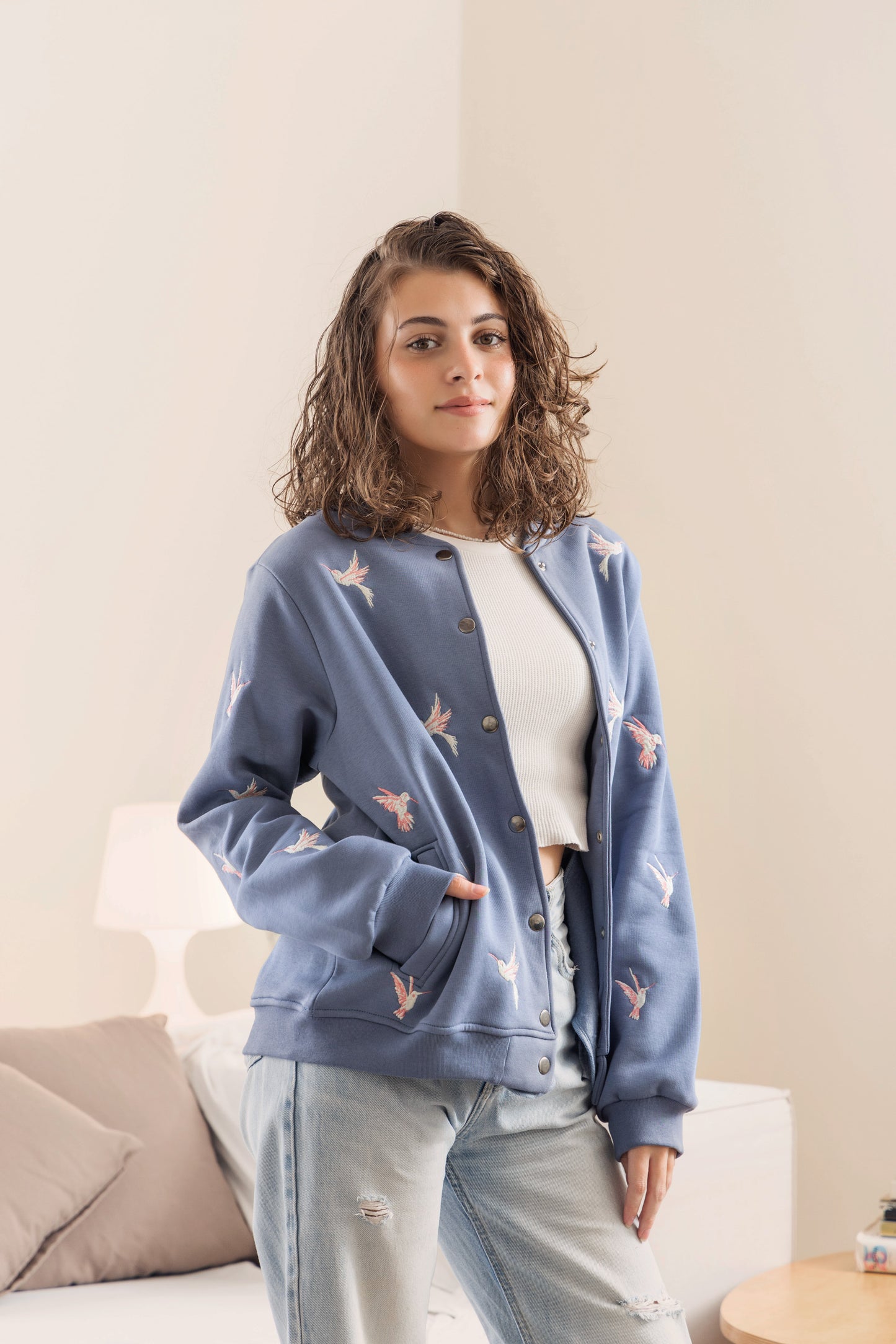 Bomber Jacket - Light indigo