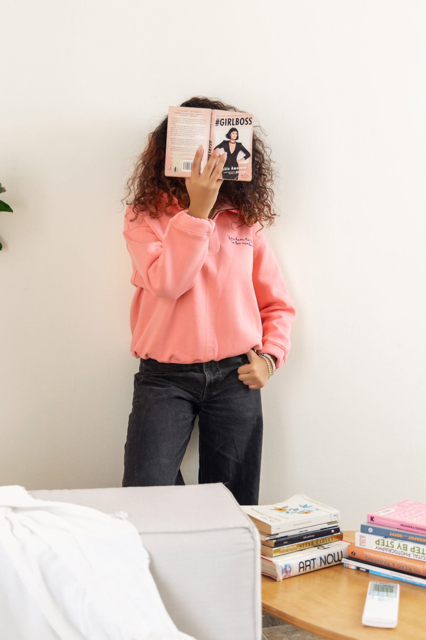 Oversized Sweatshirt - Blush Pink