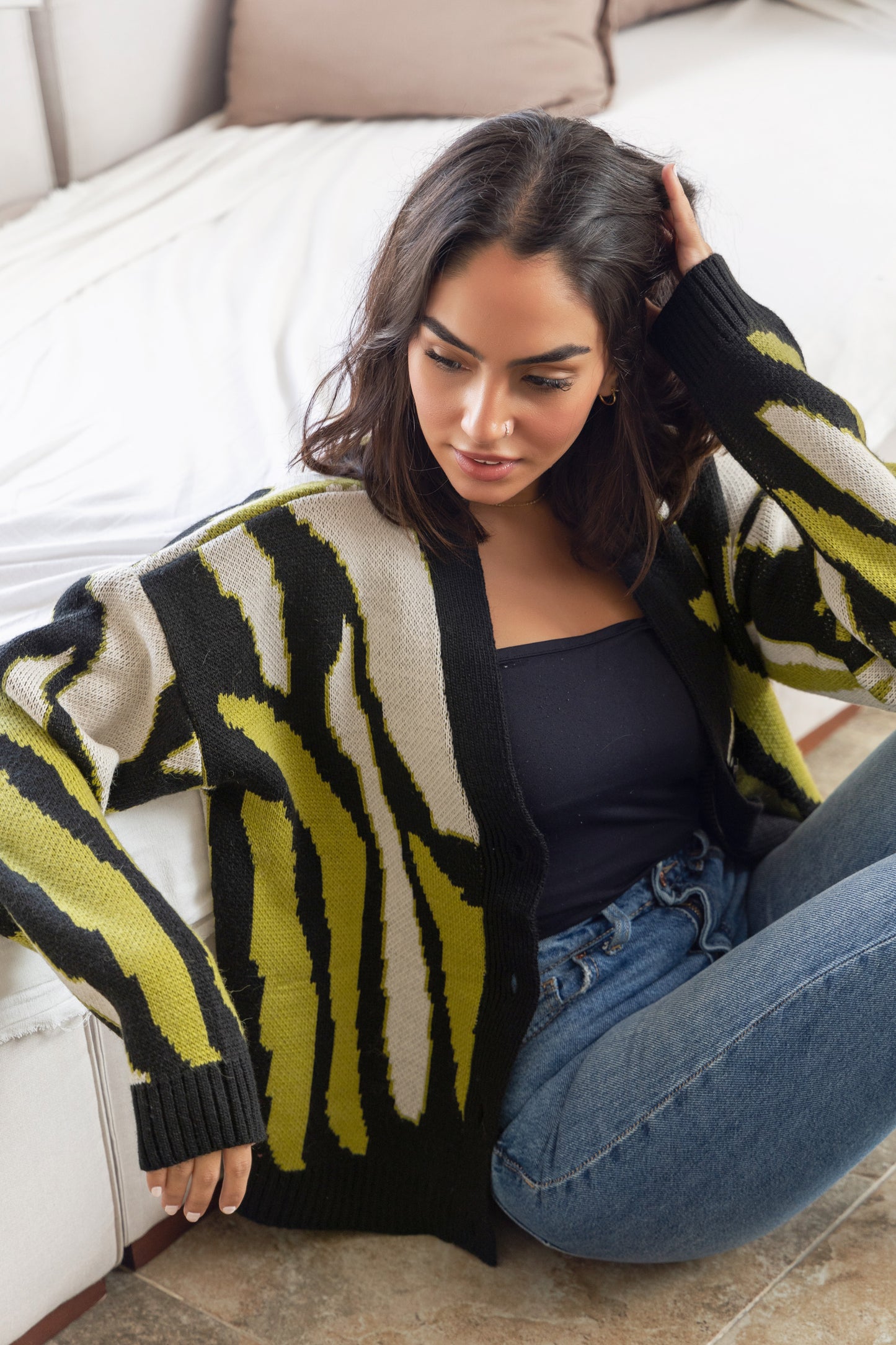Black Vintage Cardigan