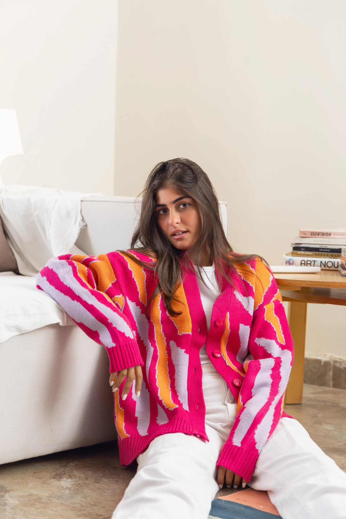 Fucshia Vintage Cardigan