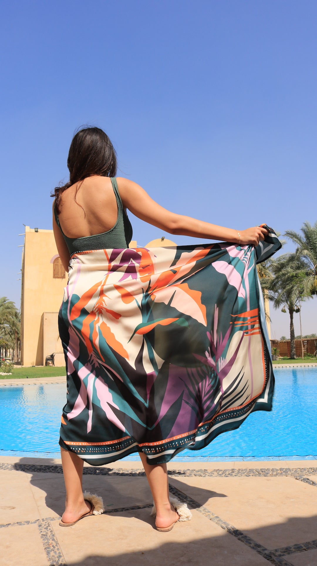 Pattern Beach Wrap