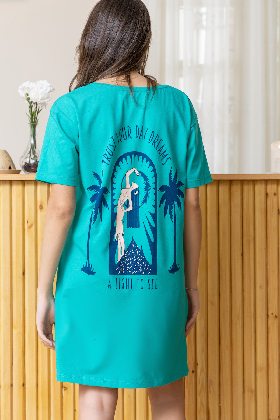 Fayrouz Half sleeve Nightshirt
