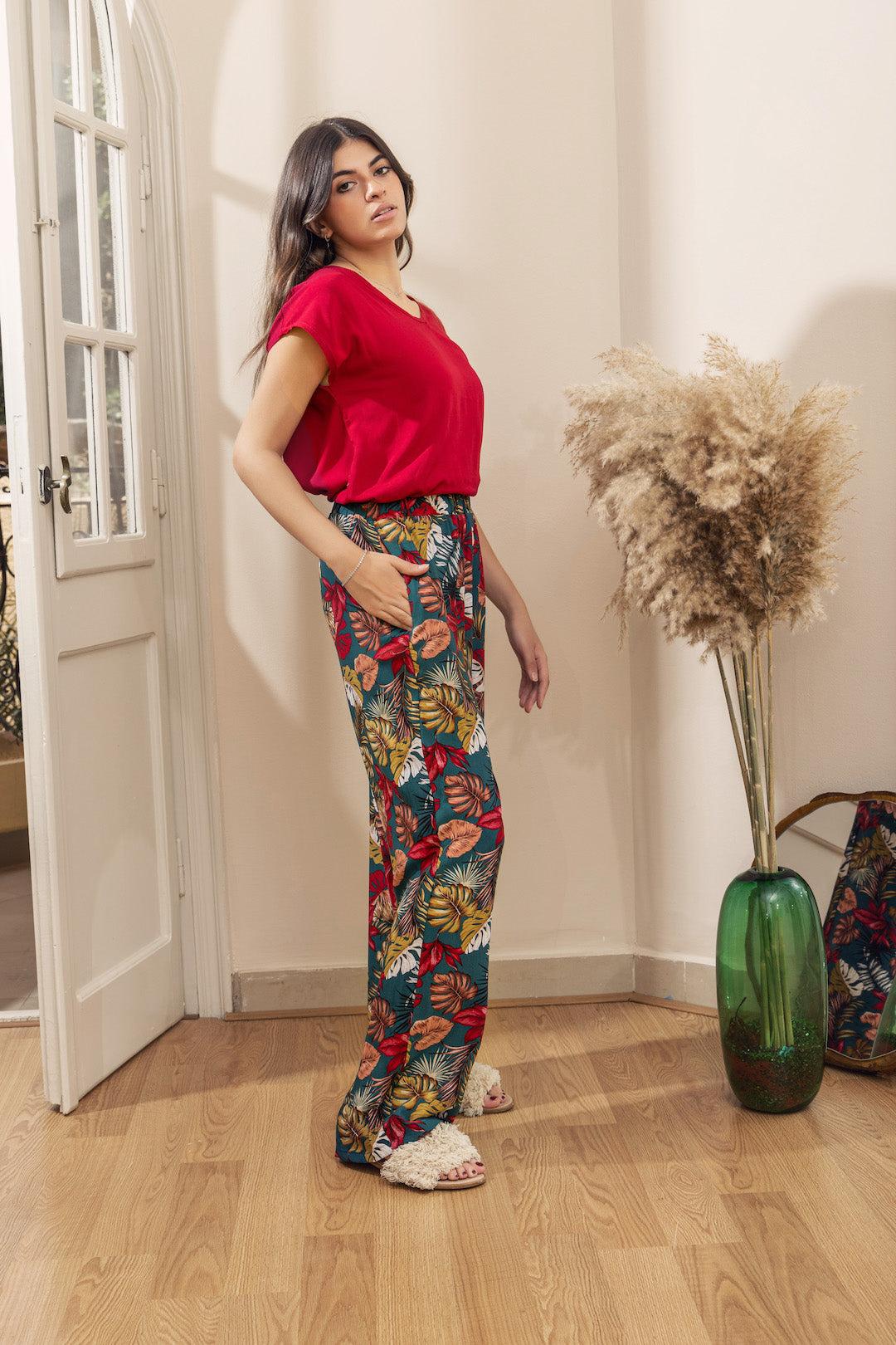 Kimono PJ Half Sleeve Top - Petroleum