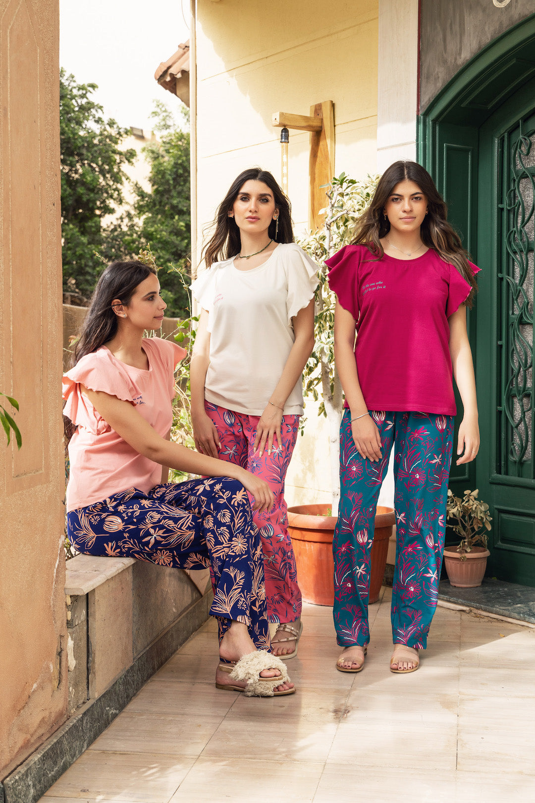 Burgundy Top and Pants Pajama