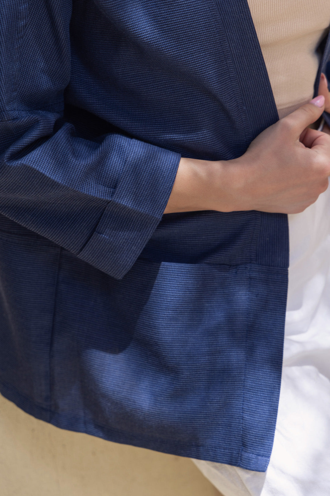 Dark Blue Short Cotton Kimono