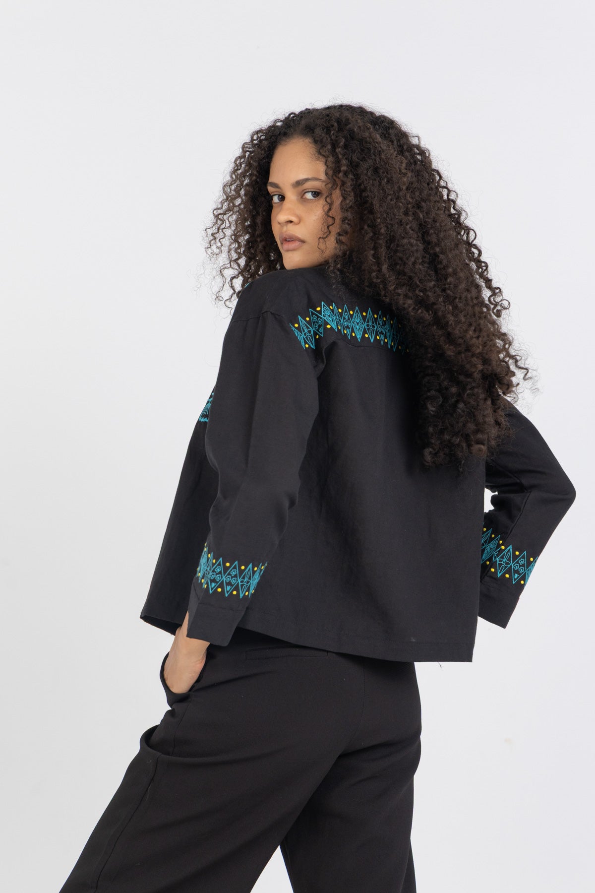Linen Bloom Short Jacket