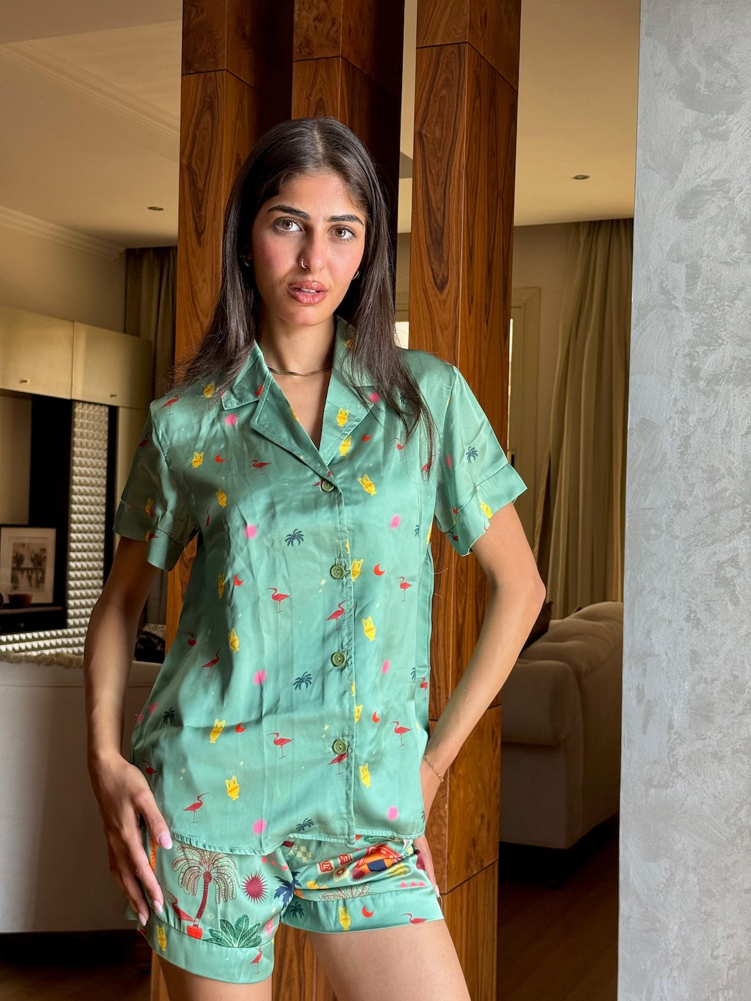 Haze Petal Short Pajama Set
