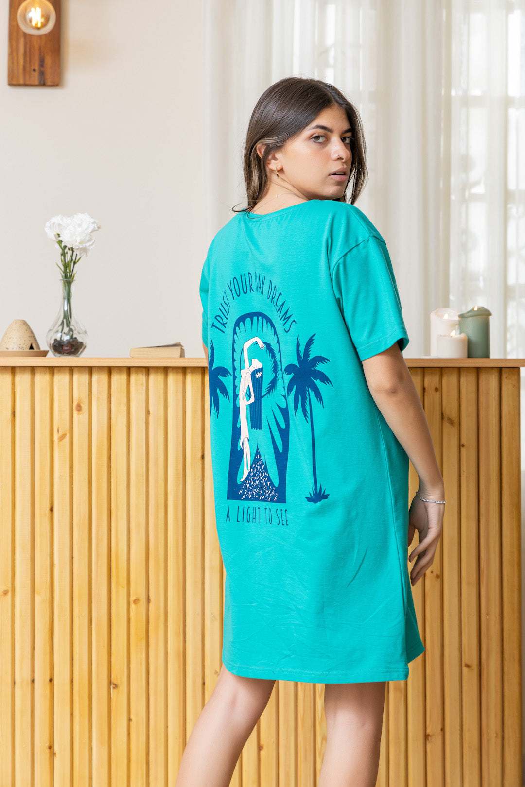 Fayrouz Half sleeve Nightshirt
