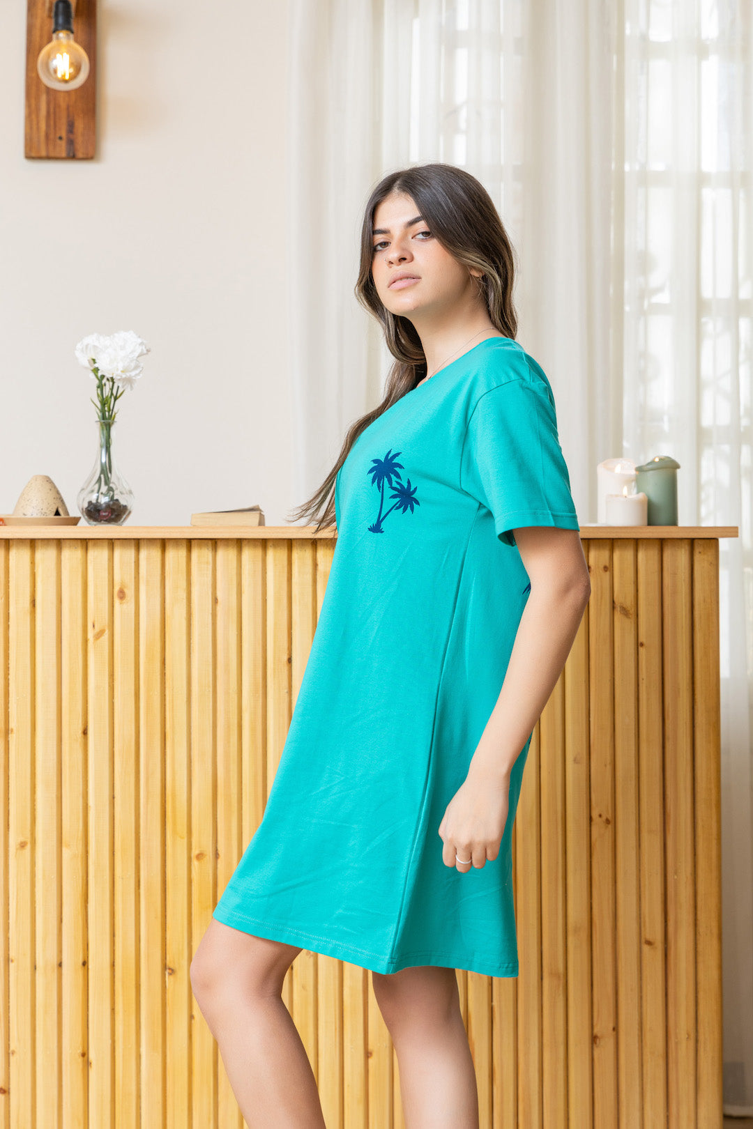 Fayrouz Half sleeve Nightshirt