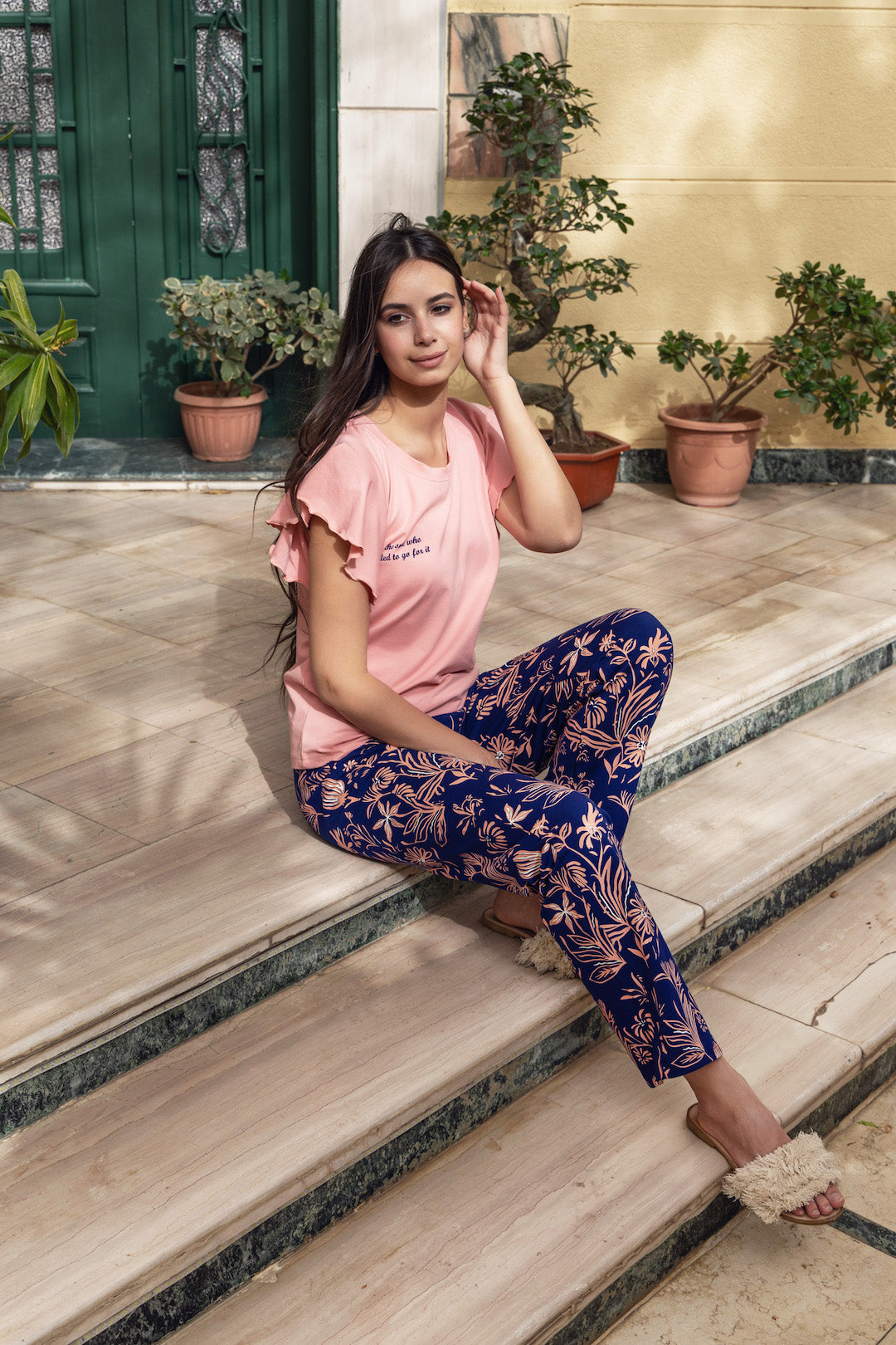 Cashmere Top and Pants Pajama