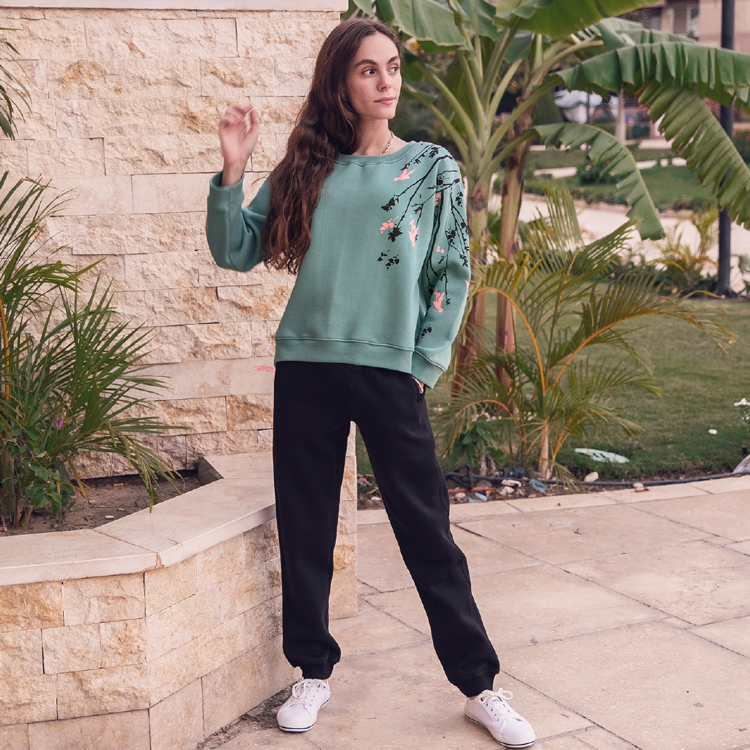 Women Pajama Set Pistachio