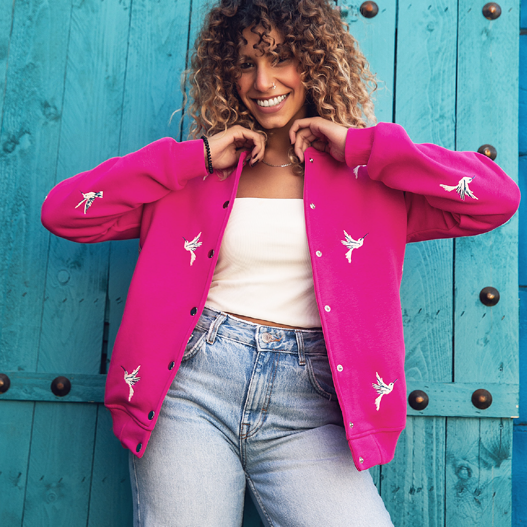 Bomber Jacket - Fuchsia