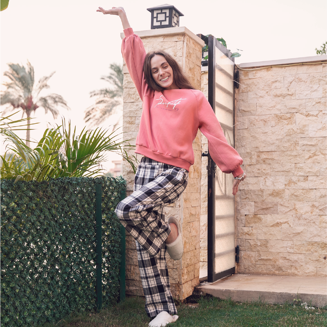 Puff Sleeve PJ Set - Dark Simon