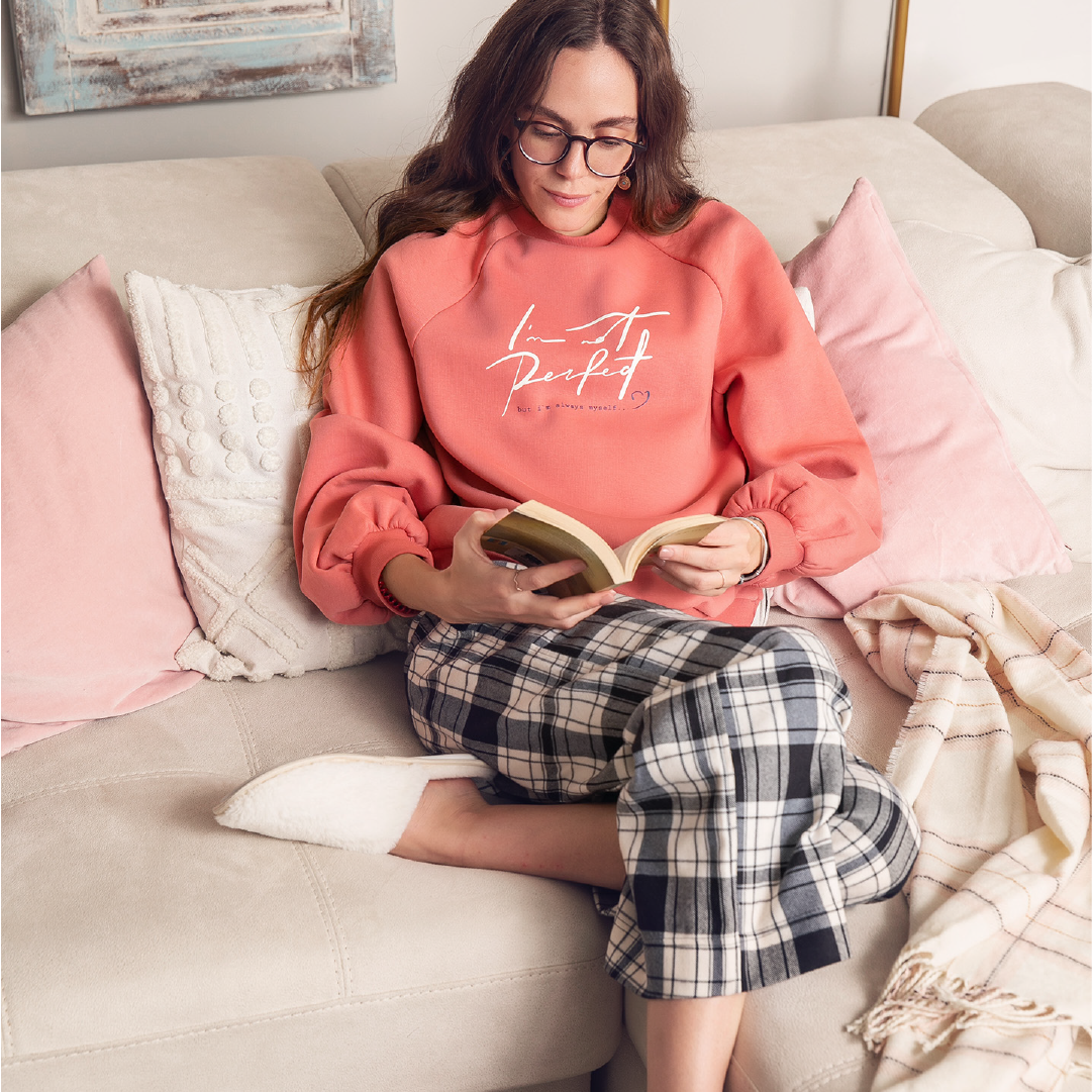 Puff Sleeve Pajama Set - Dark Simon