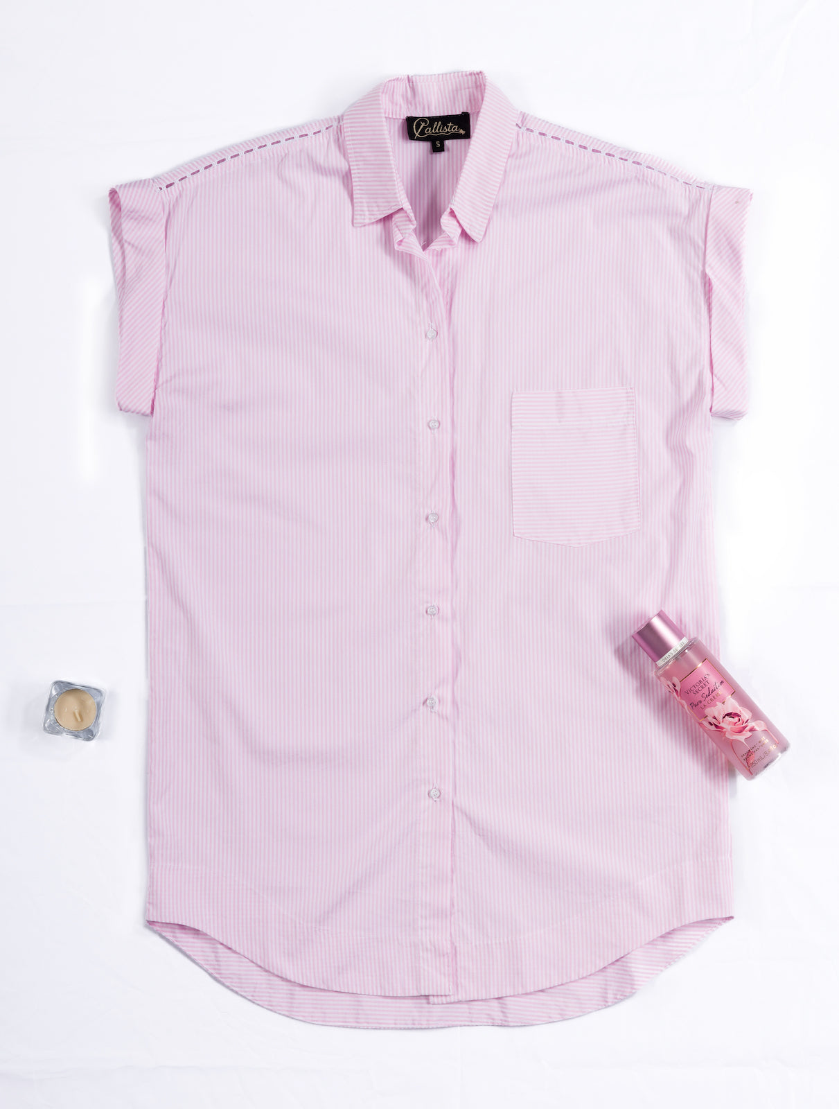 Buttoned Nightshirt - Rose