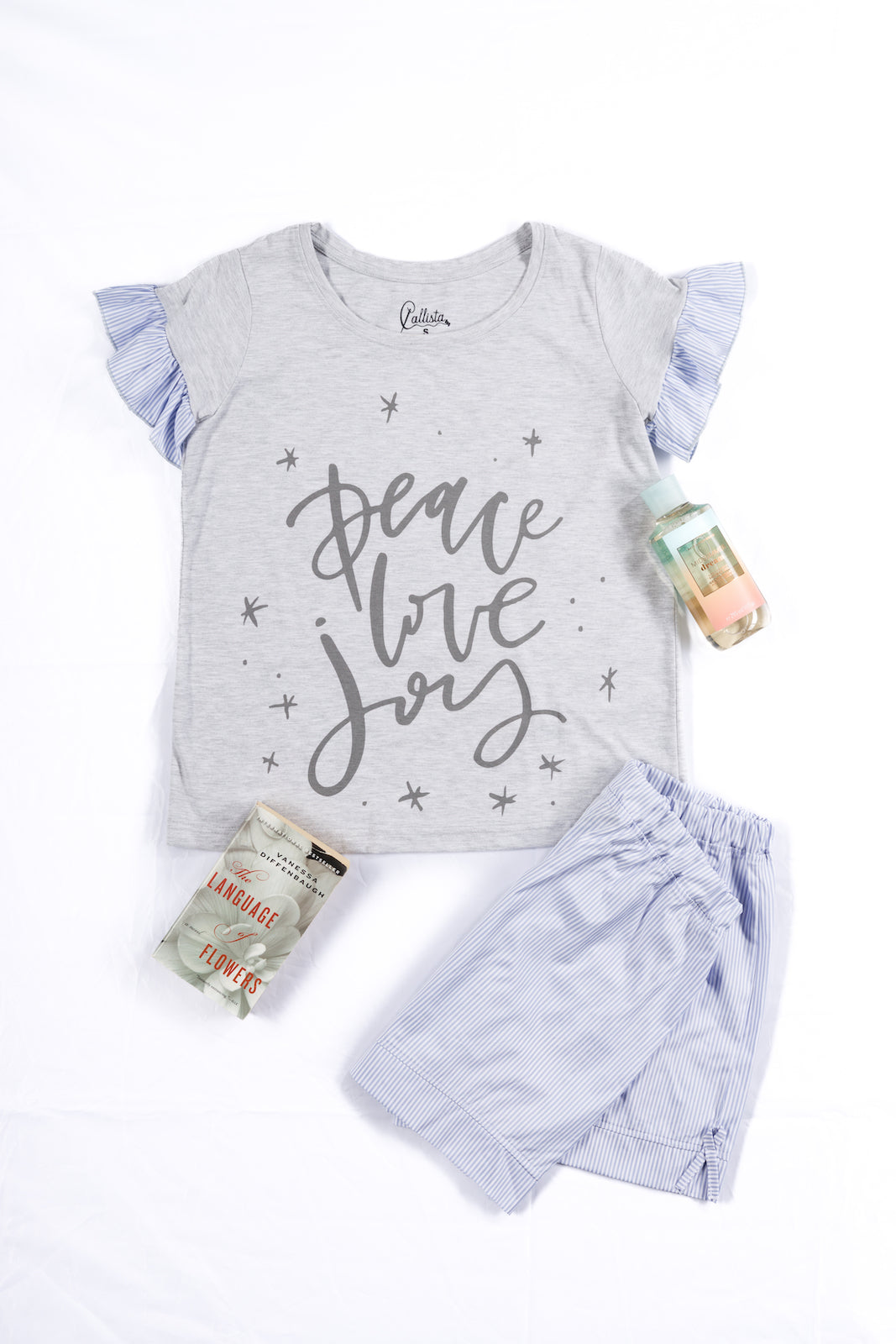 Ruffles Pyjama - Grey
