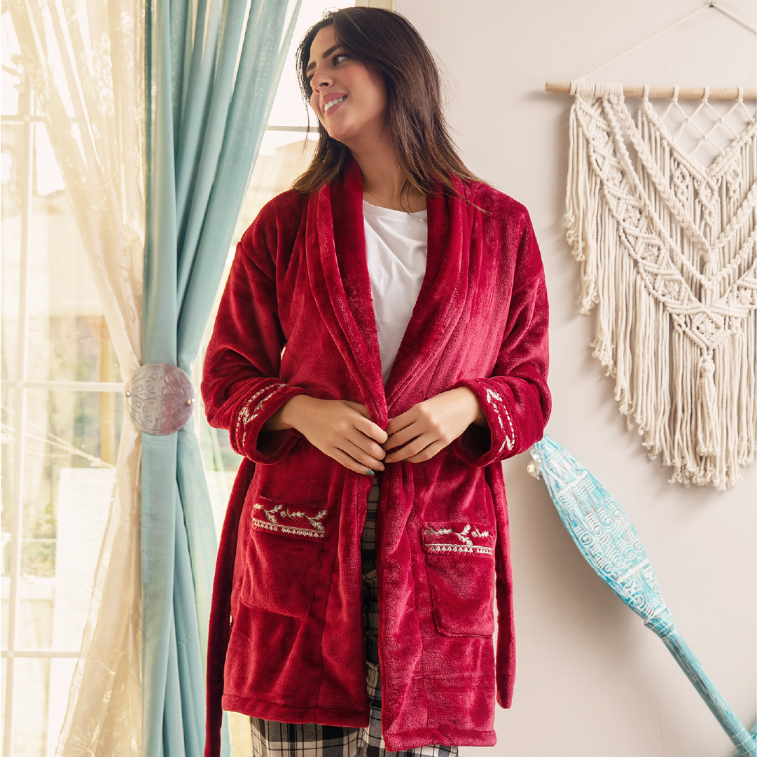 Maroon pocket women rope