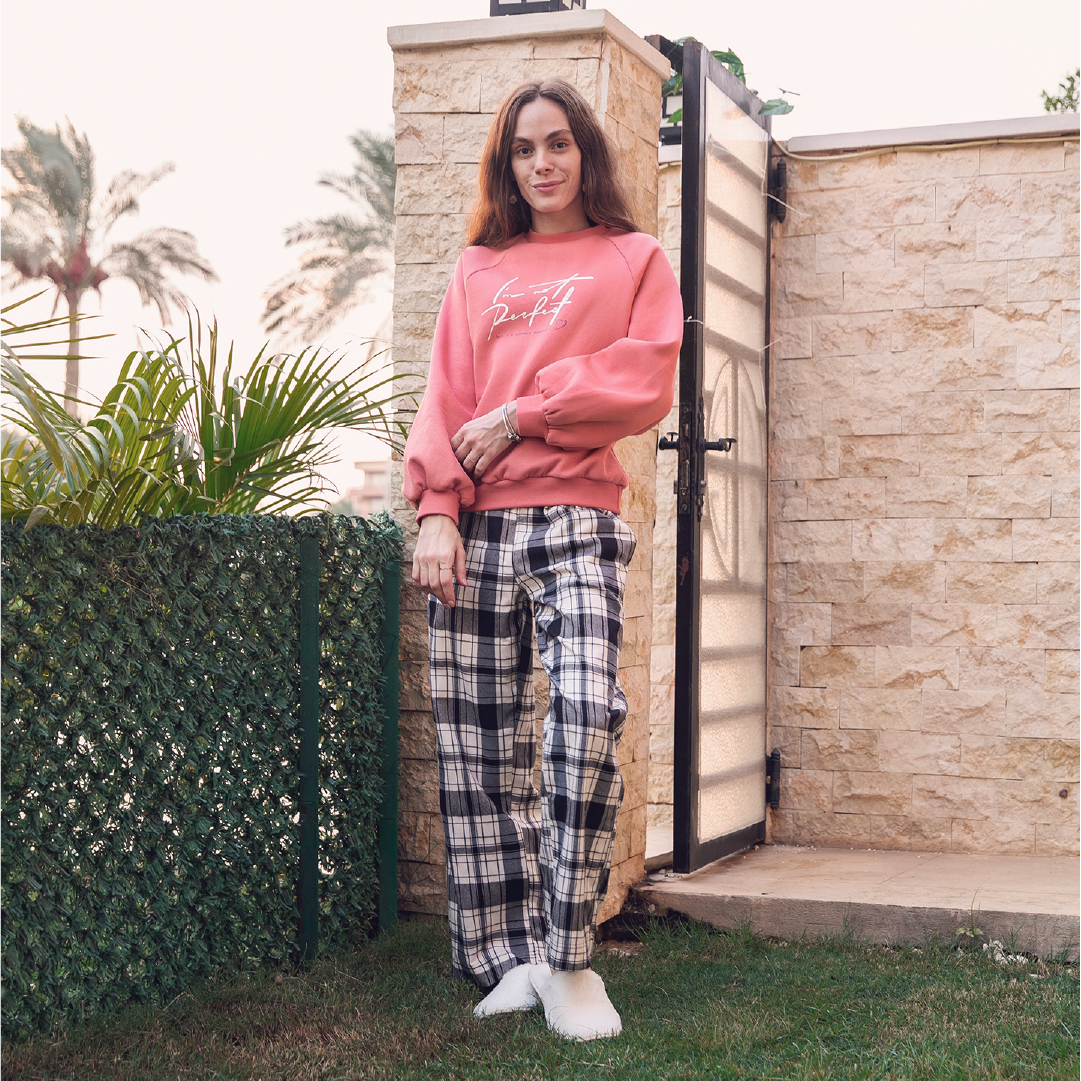 Puff Sleeve Pajama Set - Dark Simon