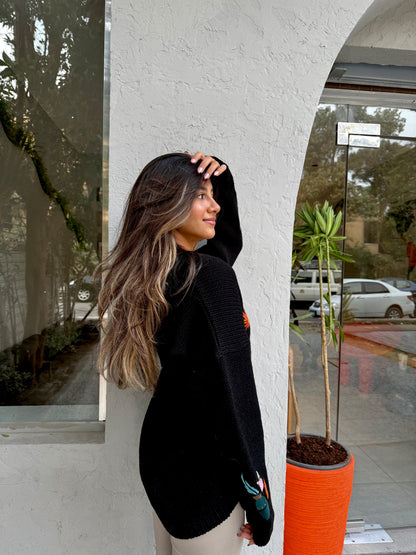 Black Knit Cardigan