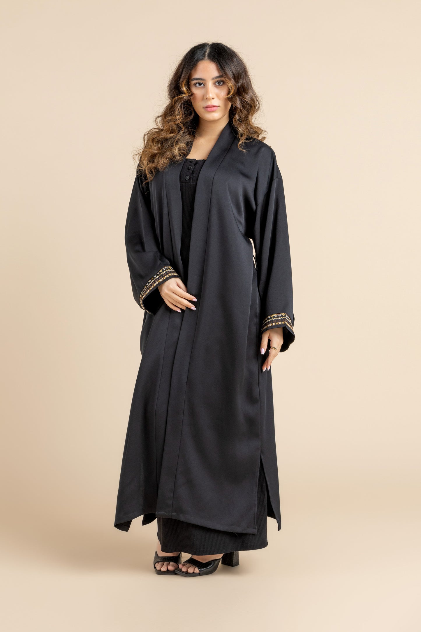 Black Ethereal Crepe cardigan
