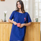 Navy Half sleeve Nightshirt