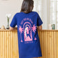 Navy Half sleeve Nightshirt
