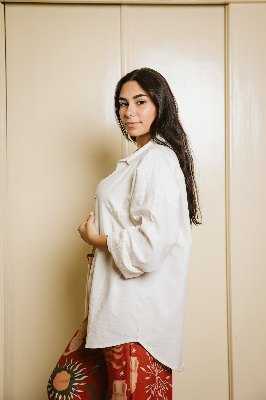 White Breeze On Through Linen Shirt