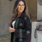 Black Summer Linen Embroidered Jacket