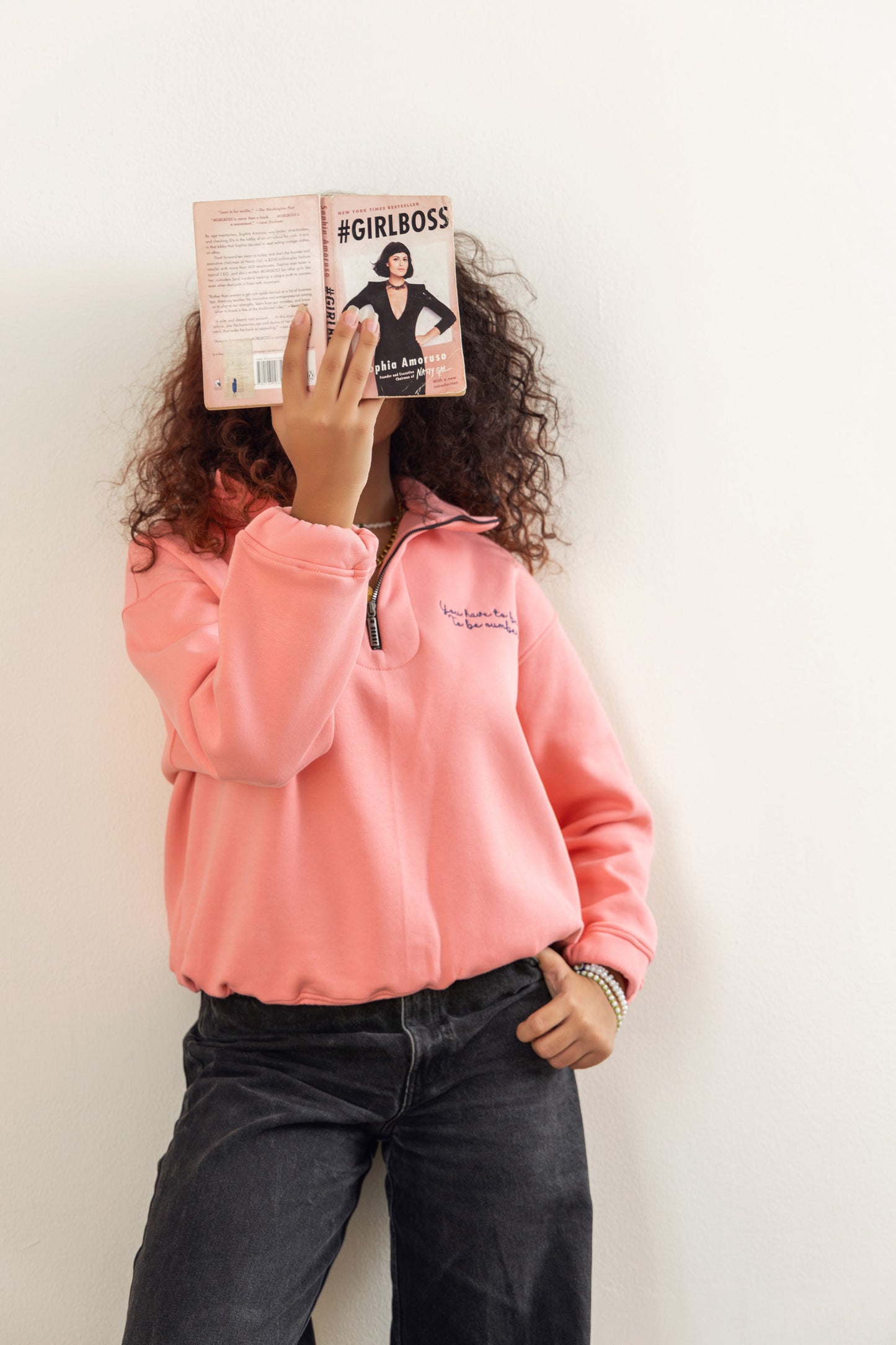 Oversized Sweatshirt - Blush Pink
