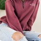 Oversized Sweatshirt - Maroon