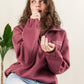 Oversized Sweatshirt - Maroon