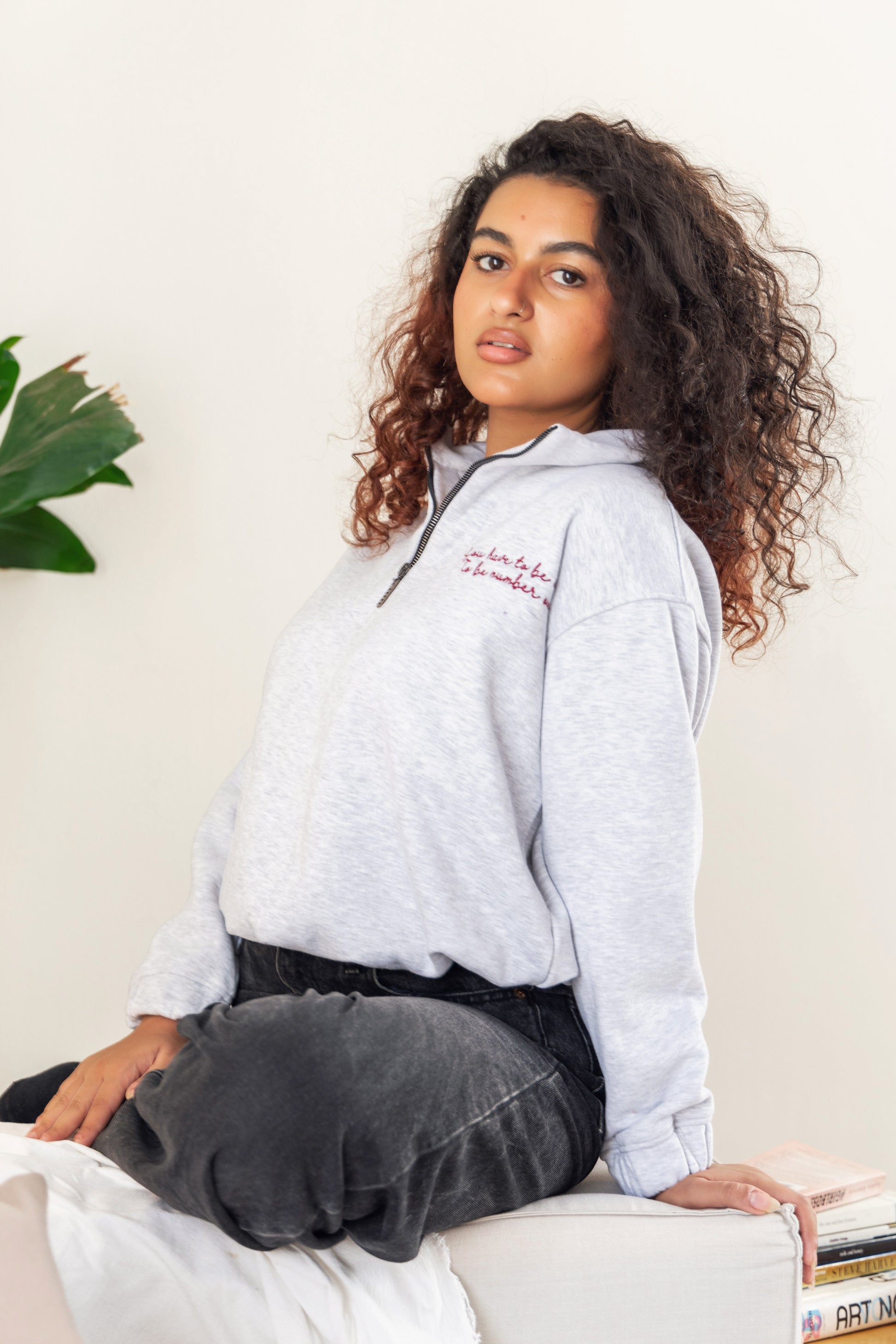 Oversized Sweatshirt - grey - Callista