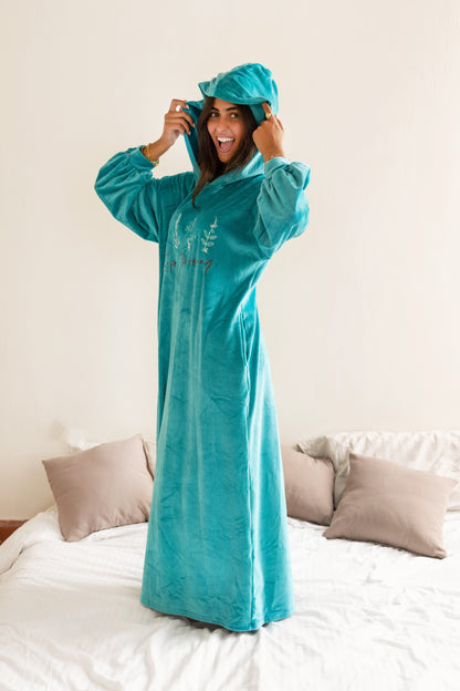 Pajama Dress - Turquoise - Callista