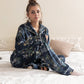 Floral Petroleum Buttoned PJ