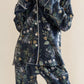 Floral Petroleum Buttoned PJ