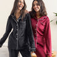Black Plain Buttoned PJ