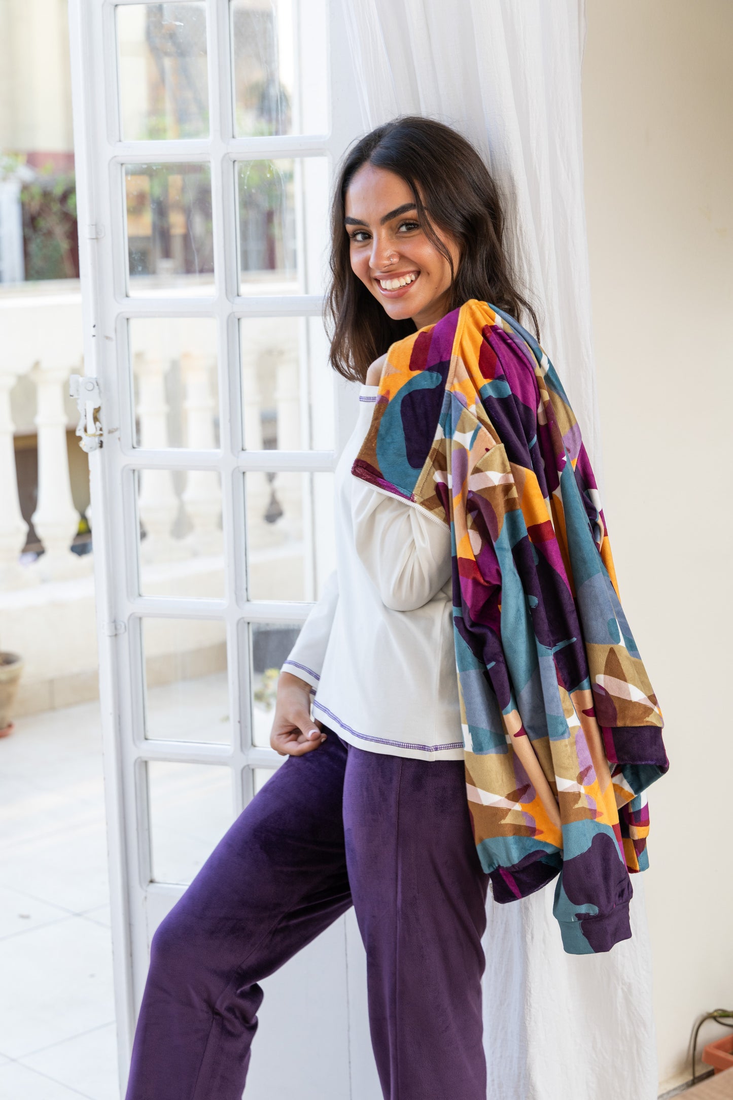 Purple Pajama Jacket