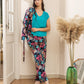 Kimono PJ Half Sleeve Top - Dark Blue