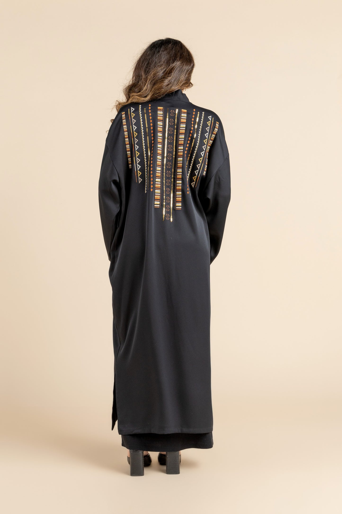 Black Ethereal Crepe cardigan