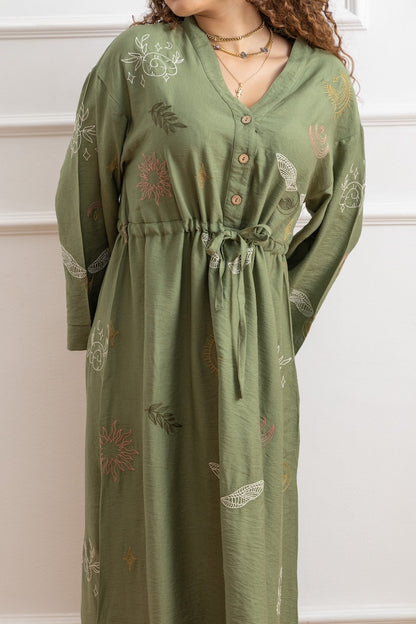 Maxi Embroidered Dress