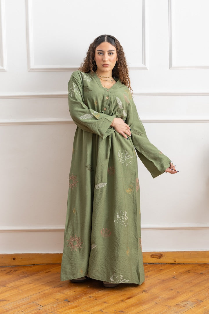Maxi Embroidered Dress